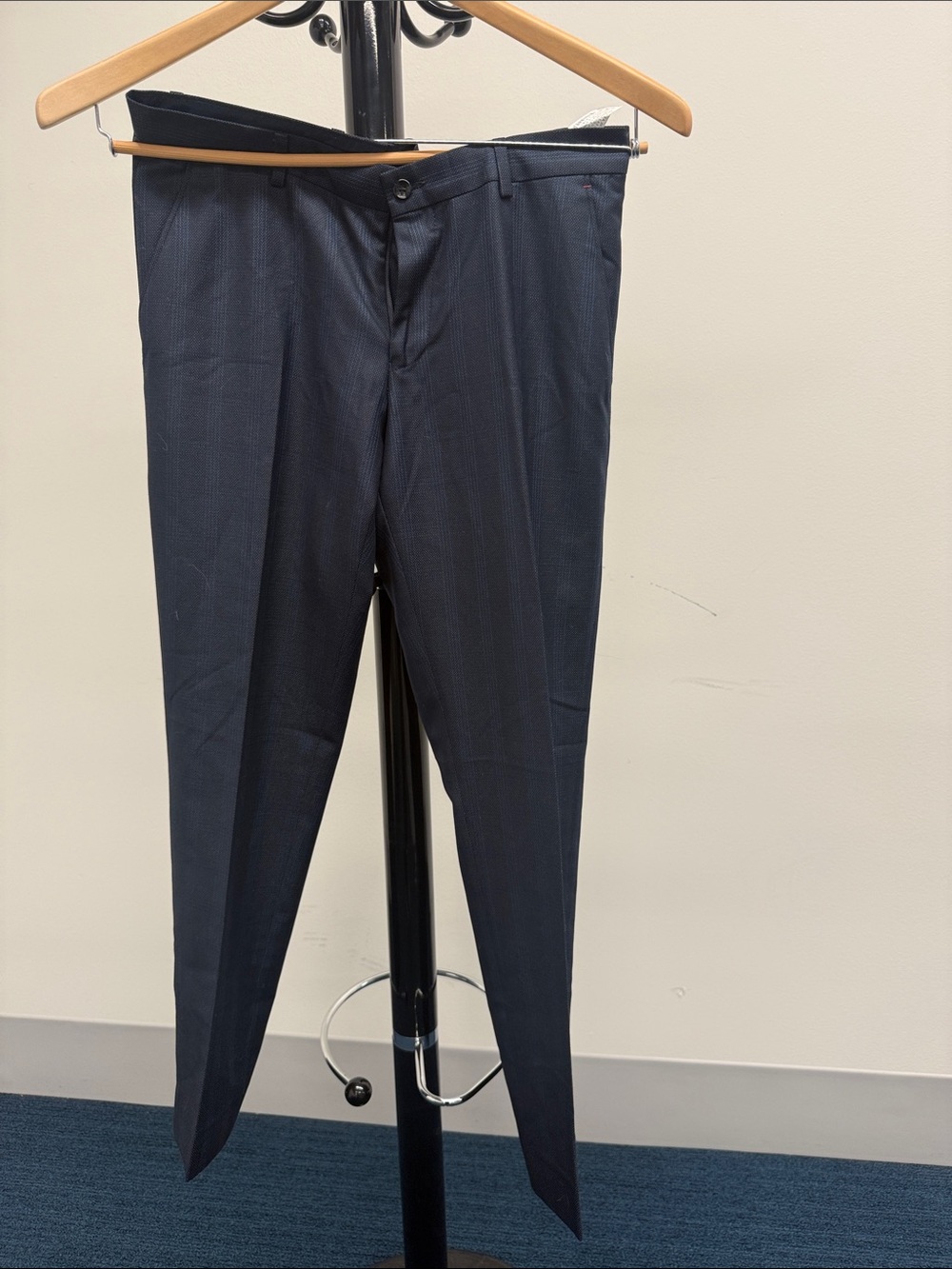 Zara Men's Dark Navy Dress Trousers